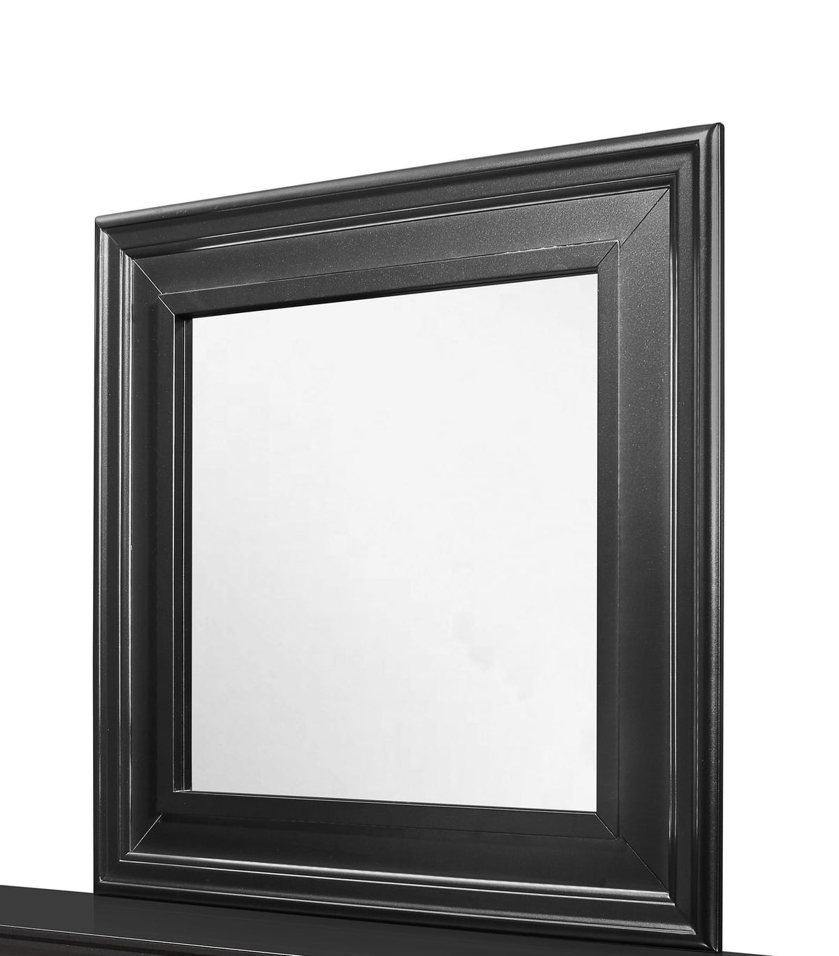 SHAKER CROCODILE METALLIC GREY MIRROR - Vanity Mirror with MDF & Glass