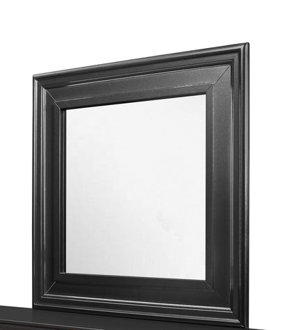 SHAKER CROCODILE METALLIC GREY MIRROR - Vanity Mirror with MDF & Glass