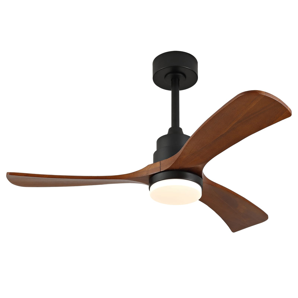42 Inch Solid Wood Ceiling Fan with Lights Remote Control