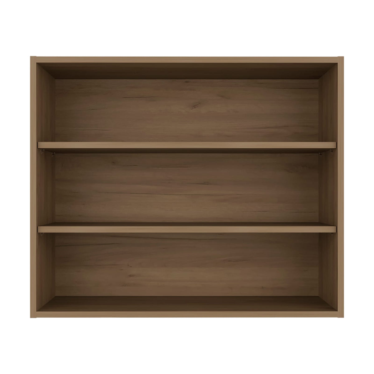 Natural Oak Wall Shelf - 3 Shelves, Storage Unit for Living Room