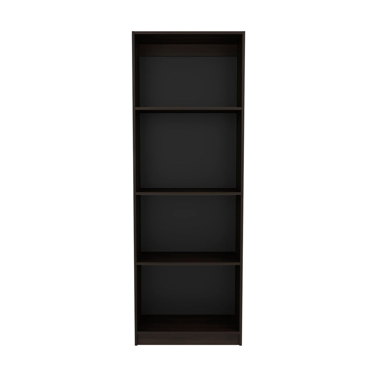 Walnut 4-Tier Bookcase - Primary Living Space Storage
