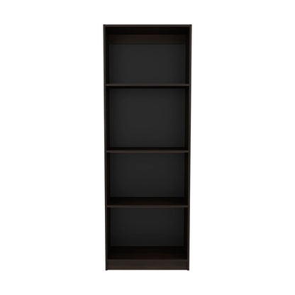 Walnut 4-Tier Bookcase - Primary Living Space Storage