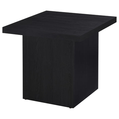 Caroline Black 2-Piece Coffee & End Table Set - Modern Style