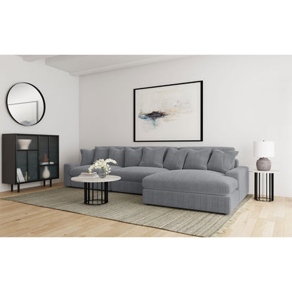 Cassidy Fog Upholstered Sectional Sofa - L-Shaped Comfort