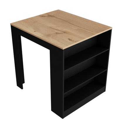 Rectangular Kitchen Island - Multicolor Melamine
