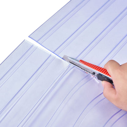 50ft Light Blue PVC Strip Curtain - Walk-in Freezer Door Protection