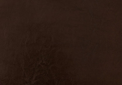 Full Size Upholstered Bed Frame - Brown Faux Leather for Bedroom