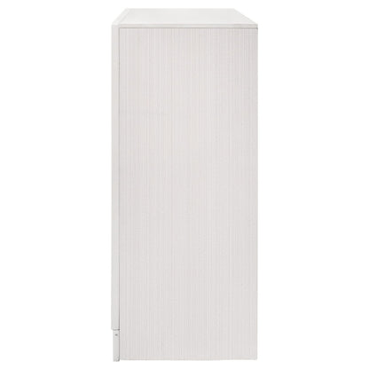 White Wood 9-Drawer Dresser for Bedroom Storage