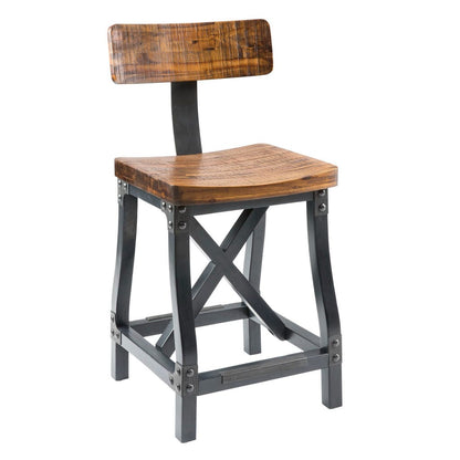 Amber Wood Counter Stool for Dining Room Kitchen Seating