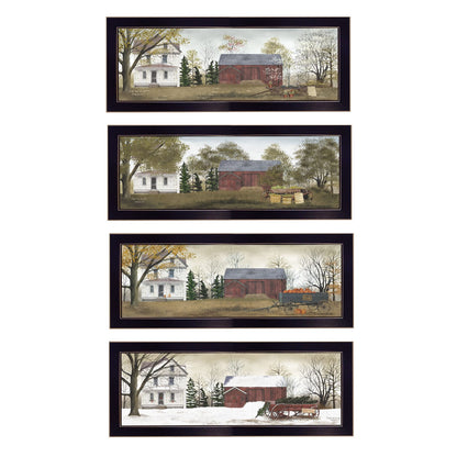 Black Frame 4-Piece Vignette Wall Art by Billy Jacobs