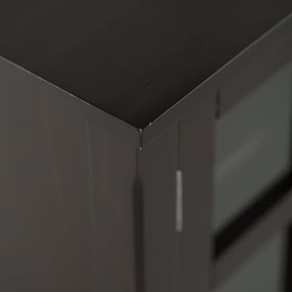 Kitchener 60 Inch Solid Wood TV Stand - Dark Brown
