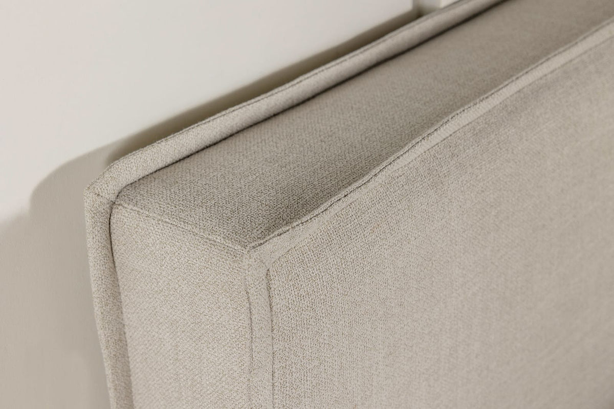 65" Sand Upholstered Headboard Modern Bedroom
