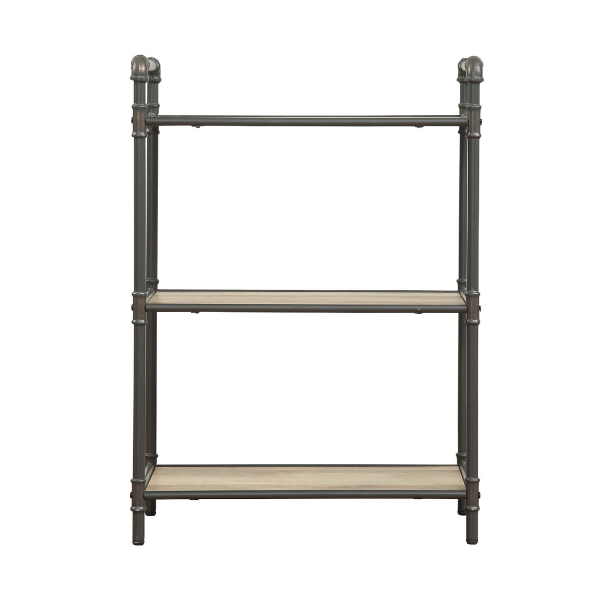 3 Tier Tall Bookshelf - Ancient Oak Gray MDF