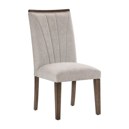 Contemporary Wooden Dining Chairs Set of 2 in Brown