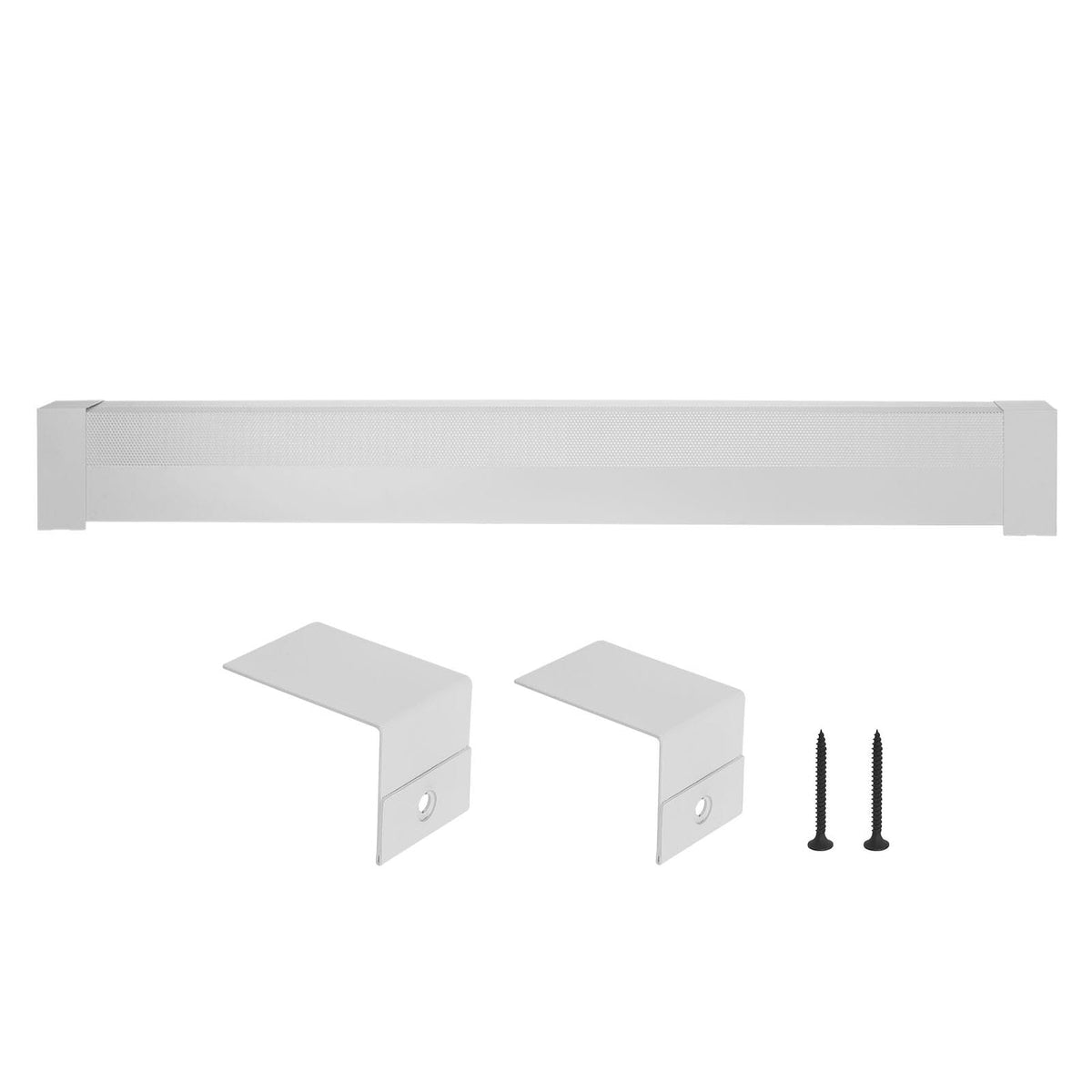 Baseboard Heater Covers - 5ft White Steel, Easy Installation