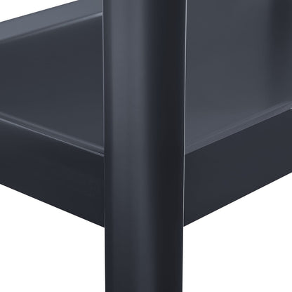 Yonda Matte Black Accent Table - Storage & Style