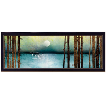 Ready to Hang Framed Print - Love You Moon & Back Art