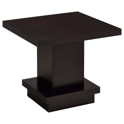 Cappuccino 3-Piece Square Coffee & End Table Set - Engineered Wood