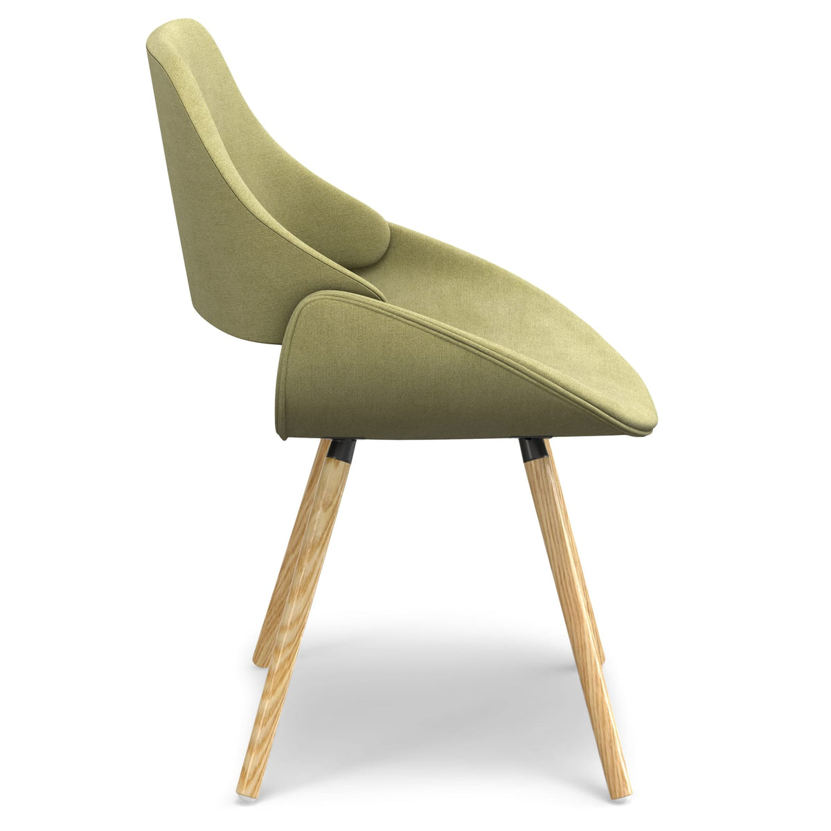 Malden Dining Chair - Acid Green Wood Frame