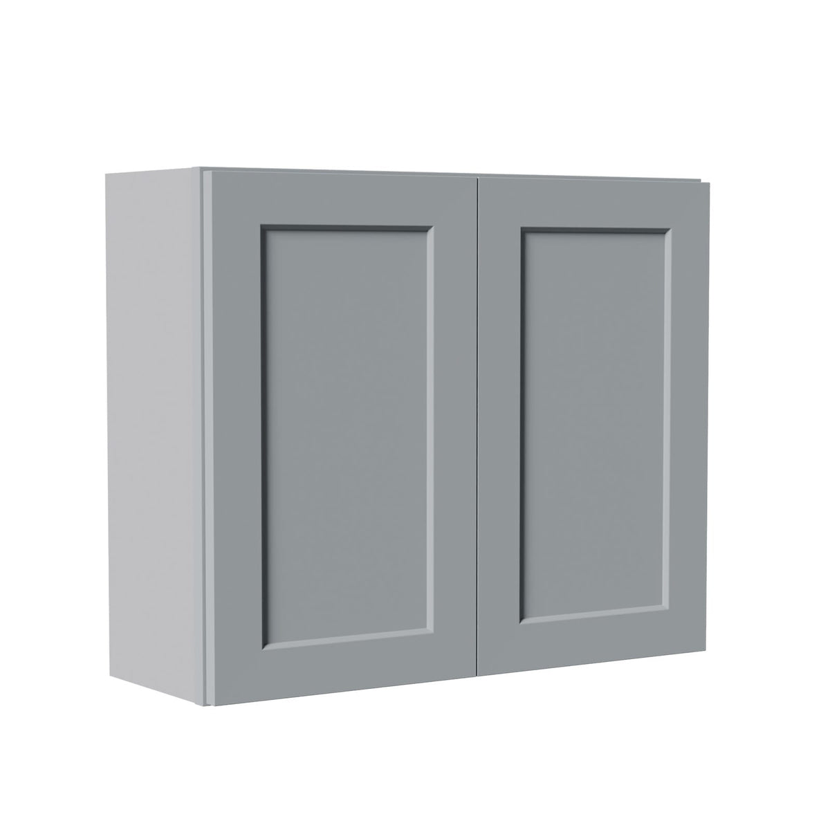 Gray Shaker Wall Cabinets - 36" Storage for Kitchen & Bath