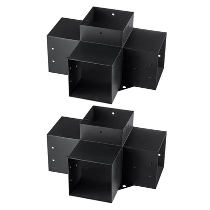 Heavy Duty Pergola Brackets 6x6 - Carbon Steel Corner Post Supports