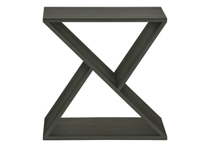 Accent Table - Dark Green MDF Side Table, Narrow Storage for Living Room