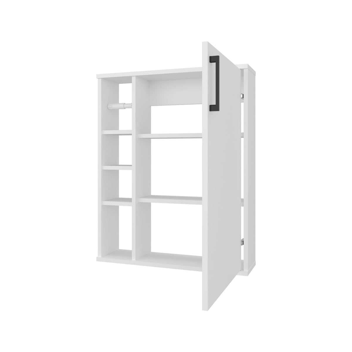 White Particle Board Bathroom Storage Cabinet with Melamine Finish