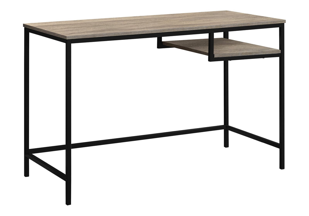 Taupe MDF Computer Desk - 48" Work Surface for Home Office
