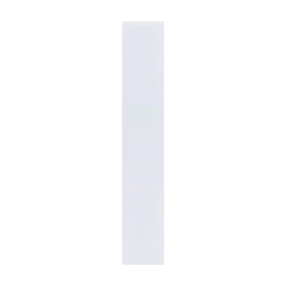 Geometric White Bookcase with 8 Shelves for Modern Living Room Storage