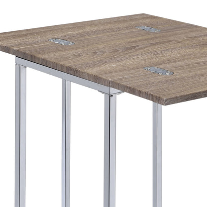 18" x 24" Oak Accent Table with Swivel Extension Top