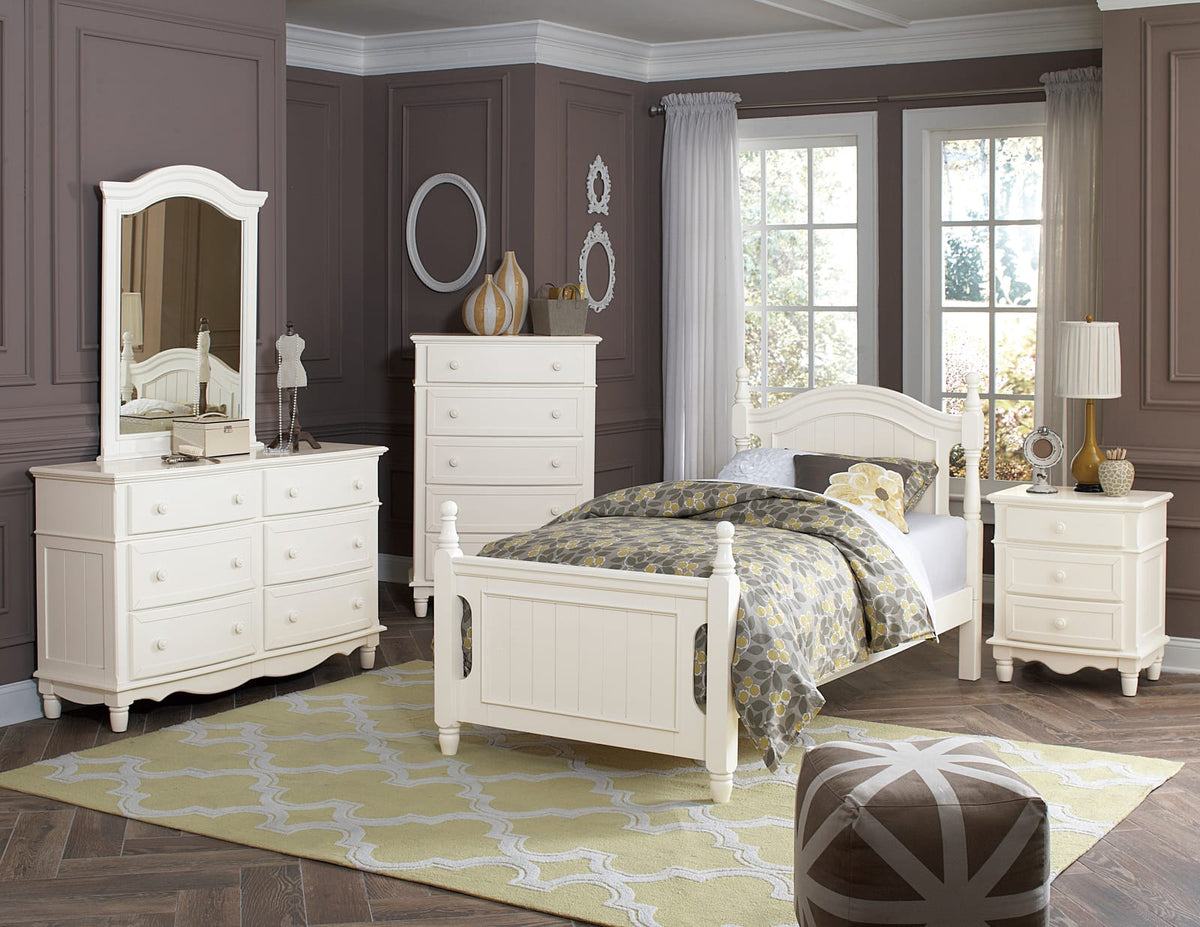 Full Size White Four Poster Bed Frame