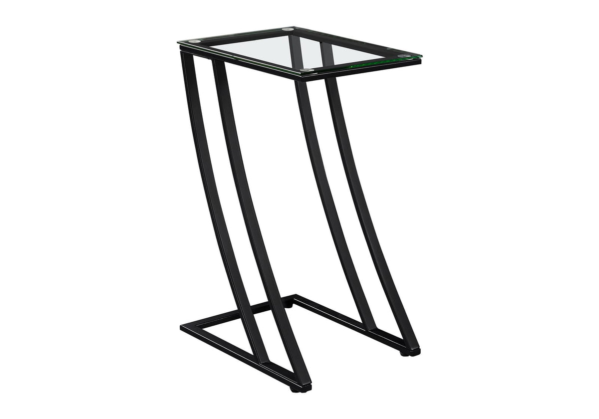 Black Metal Accent Table - 12 x 15.75 x 24 Inches