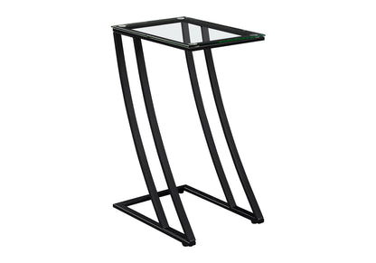 Black Metal Accent Table - 12 x 15.75 x 24 Inches