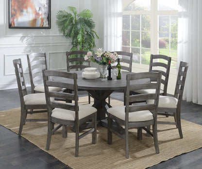 Solid Wood Brown Dining Chairs Set, Rustic Style for Kitchen for Dining Room