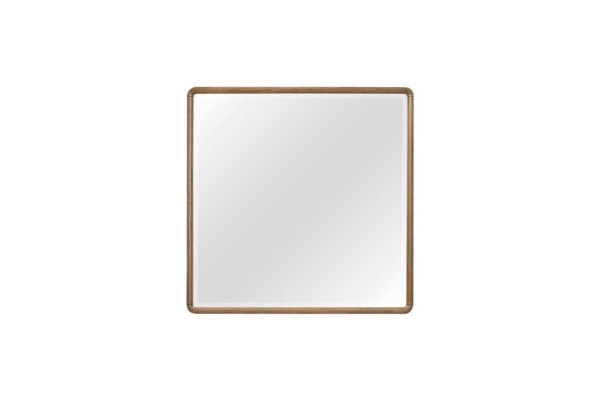 Light Brown Solid Wood Vanity Mirror - 36" x 1.25"