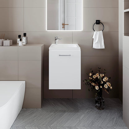 White Bathroom Vanity - Storage & Sink