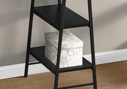 Computer Desk, Black Metal Storage Shelf - 48"L Workstation