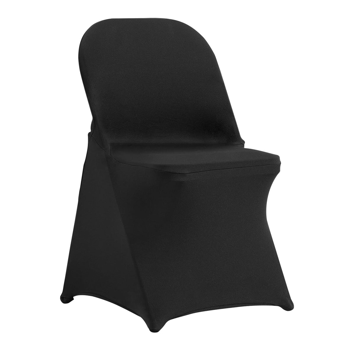 Black Polyester Chair Covers - 30 Pack for Weddings & Parties
