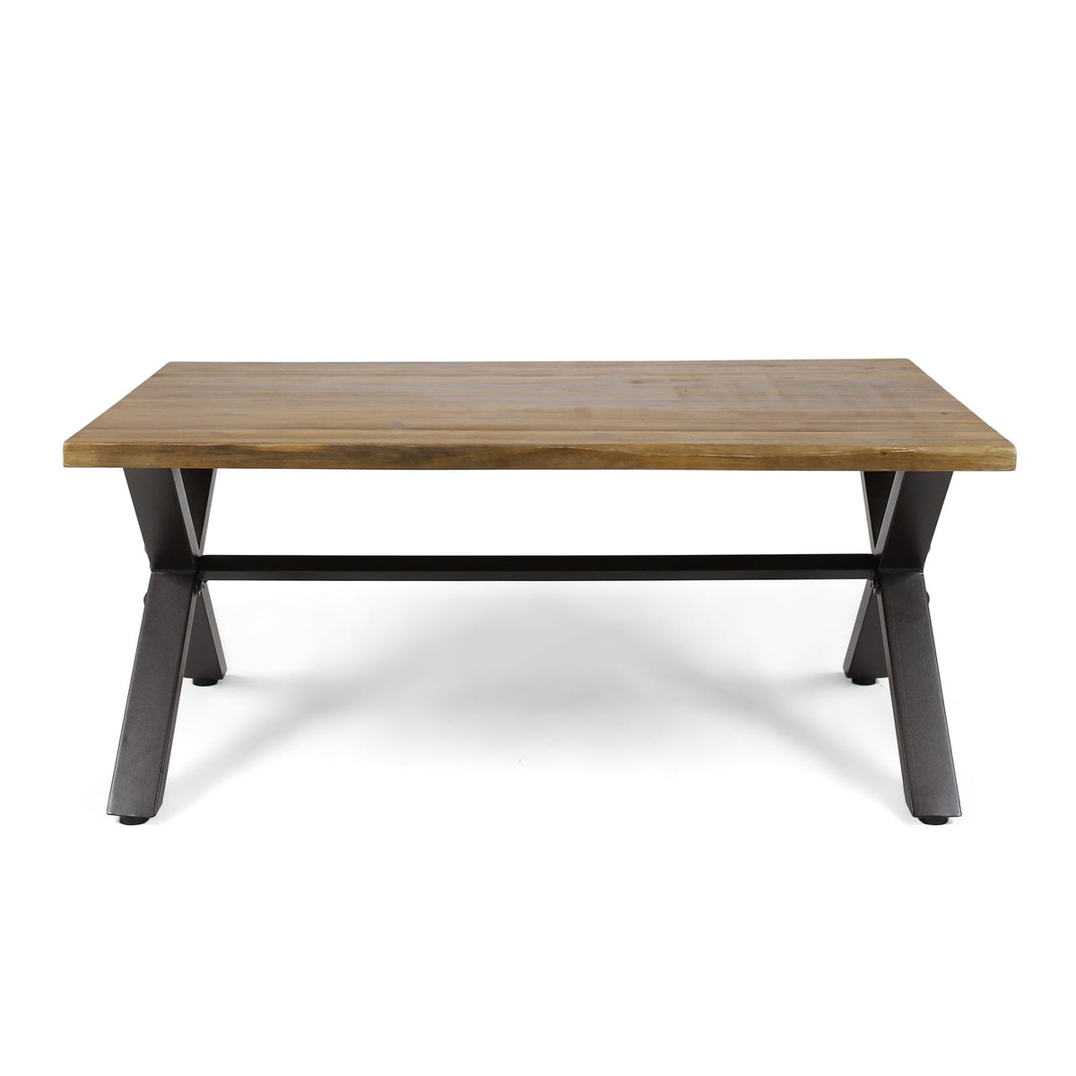 Acacia Wood Outdoor Coffee Table - Brown & Black