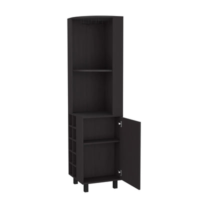 Wengue Corner Bar Cabinet - Storage & Style