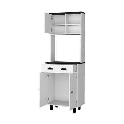 Modern Particle Board Kitchen Storage Cabinet with Shelves and Drawer