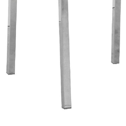 Eun Gray Faux Leather Dining Chairs - Set of 2, Chrome Legs