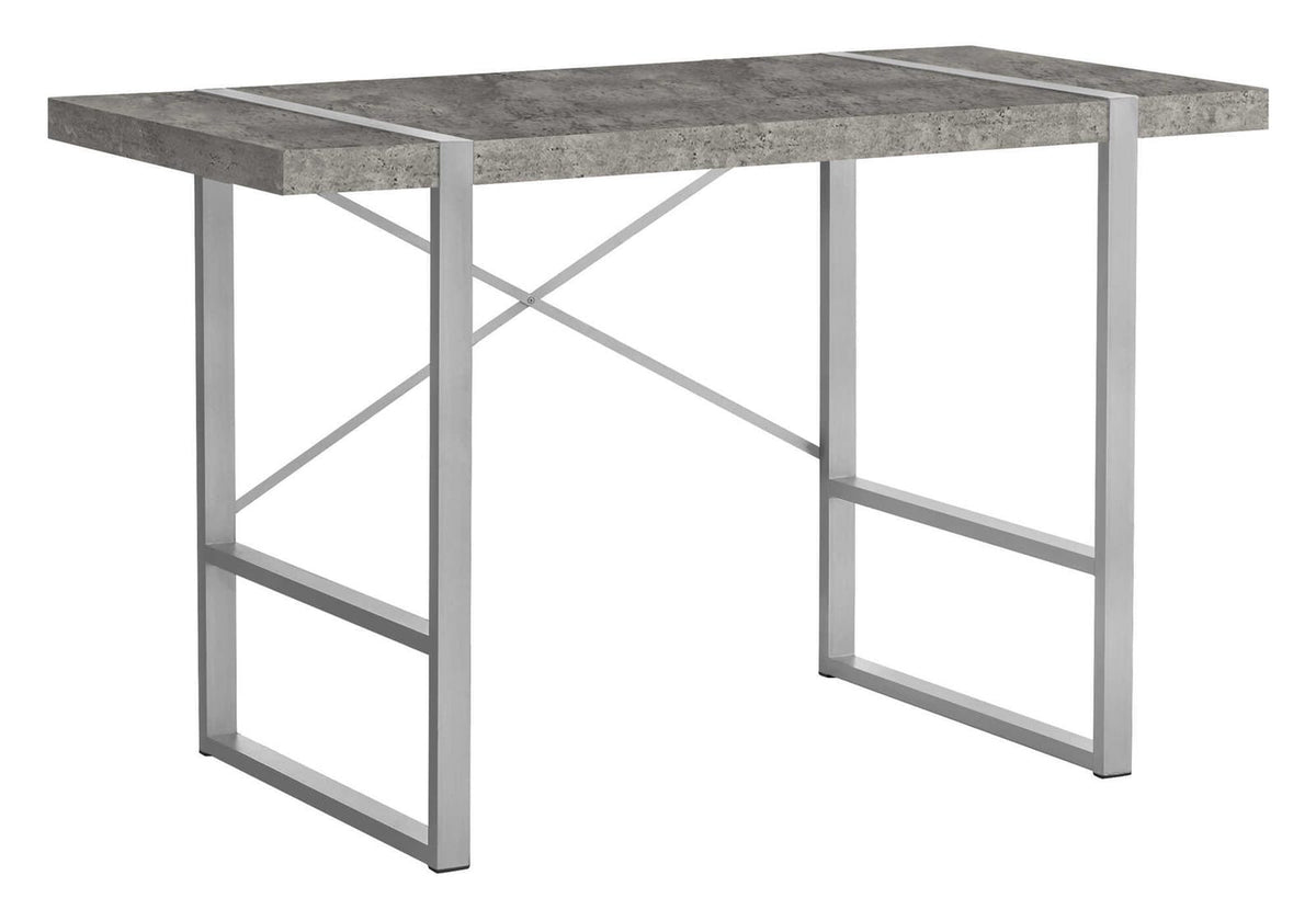 Grey Concrete Computer Desk - 48"L Home Office Desk