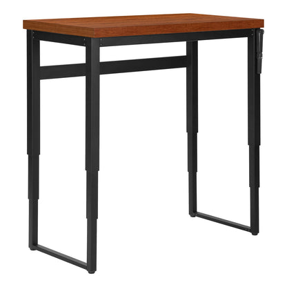 Adjustable Computer Desk - 48 Inch Height, Cherry Finish for Home Office