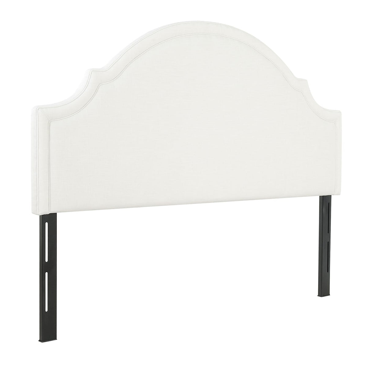 Catherine Headboard Antique White Fabric King