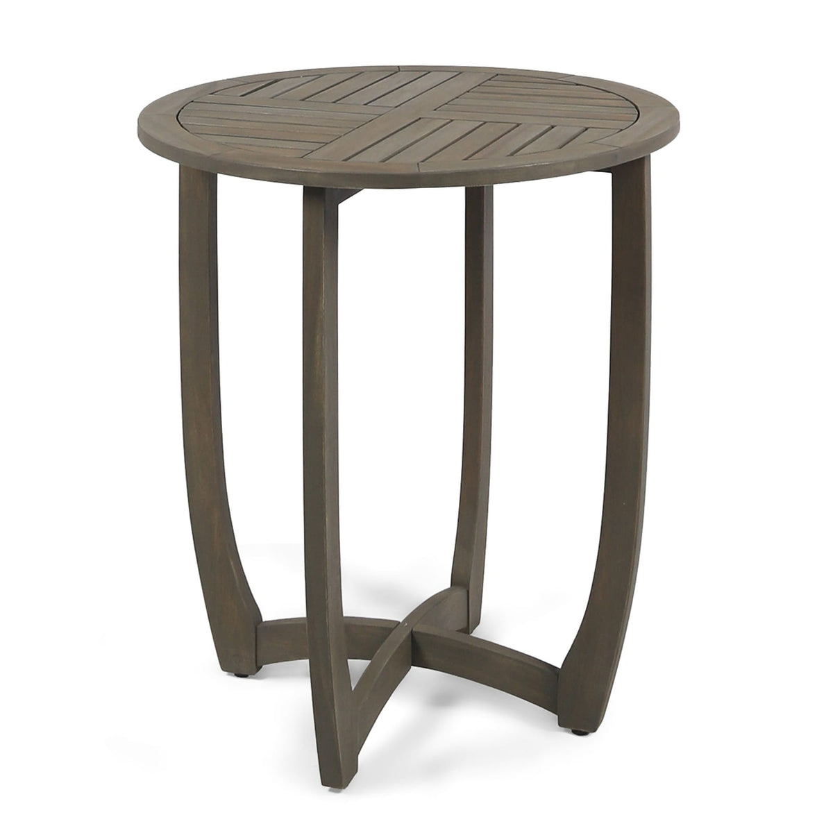 Grey Acacia Wood Bistro Table - 27.5" Outdoor Table