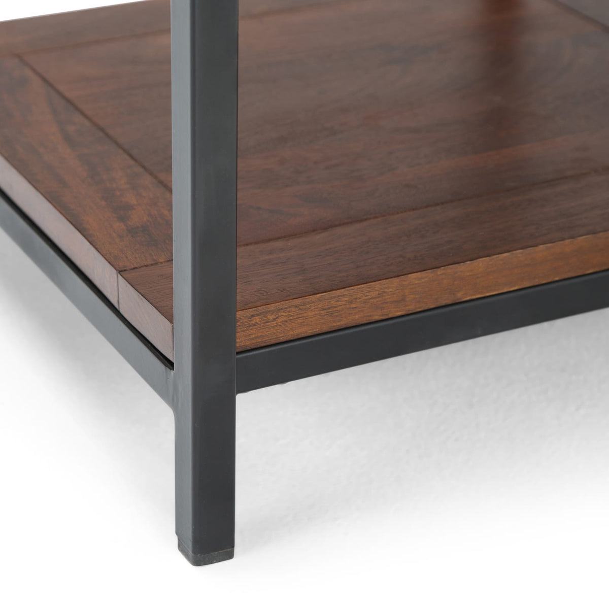 Skyler End Table - Dark Brown Storage Accent
