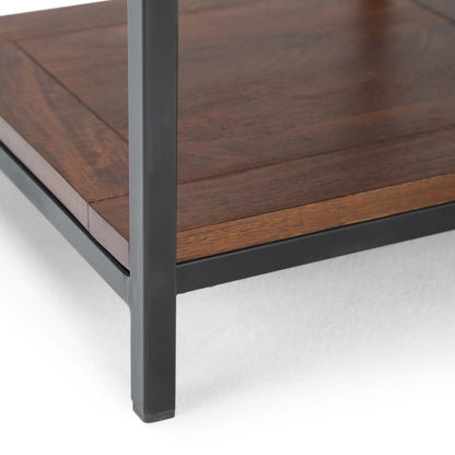 Skyler End Table - Dark Brown Storage Accent