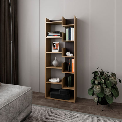 Multi-purpose Geometric Display Shelf for Room Divider Storage for Living Room