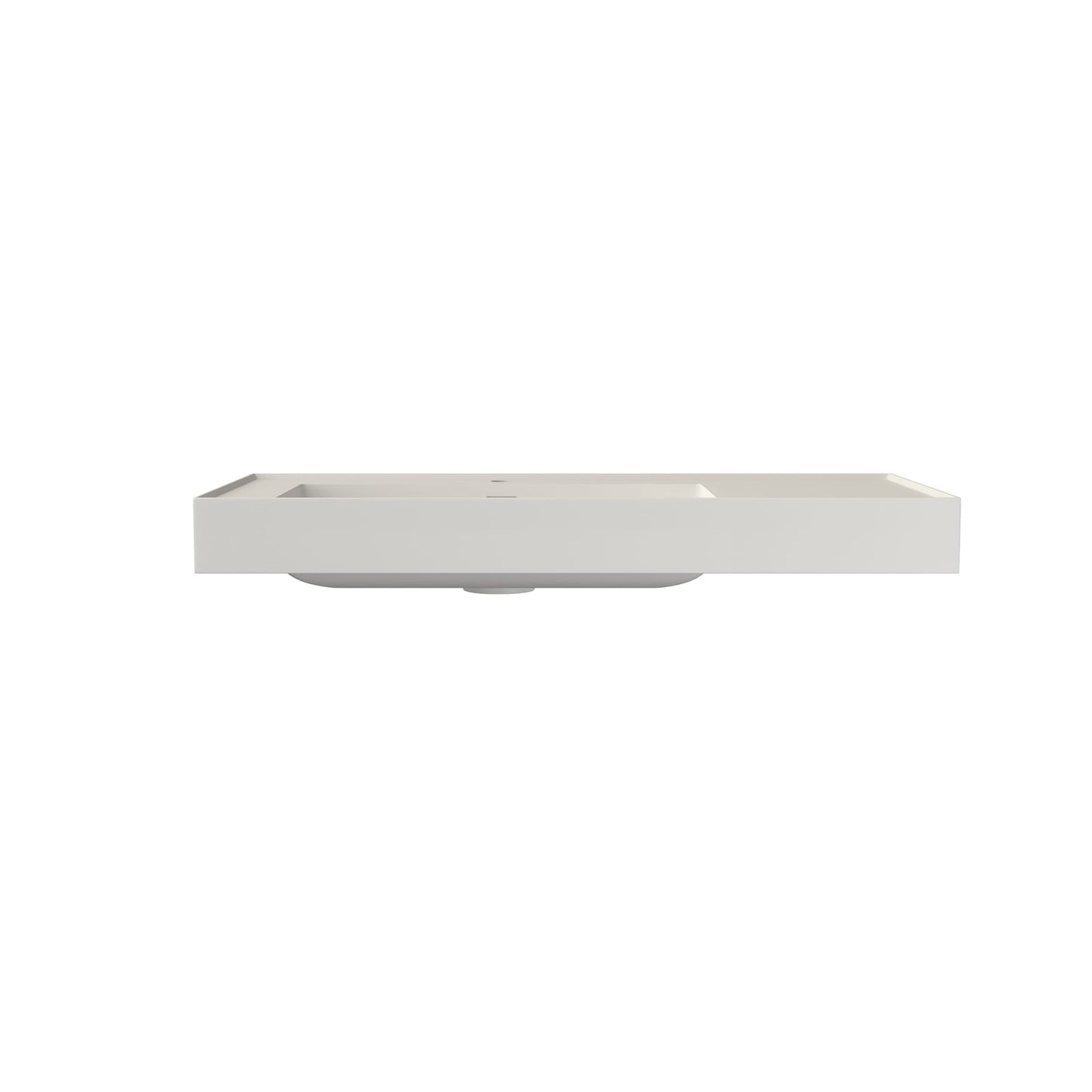 39 Inch White Solid Surface Bathroom Vanity